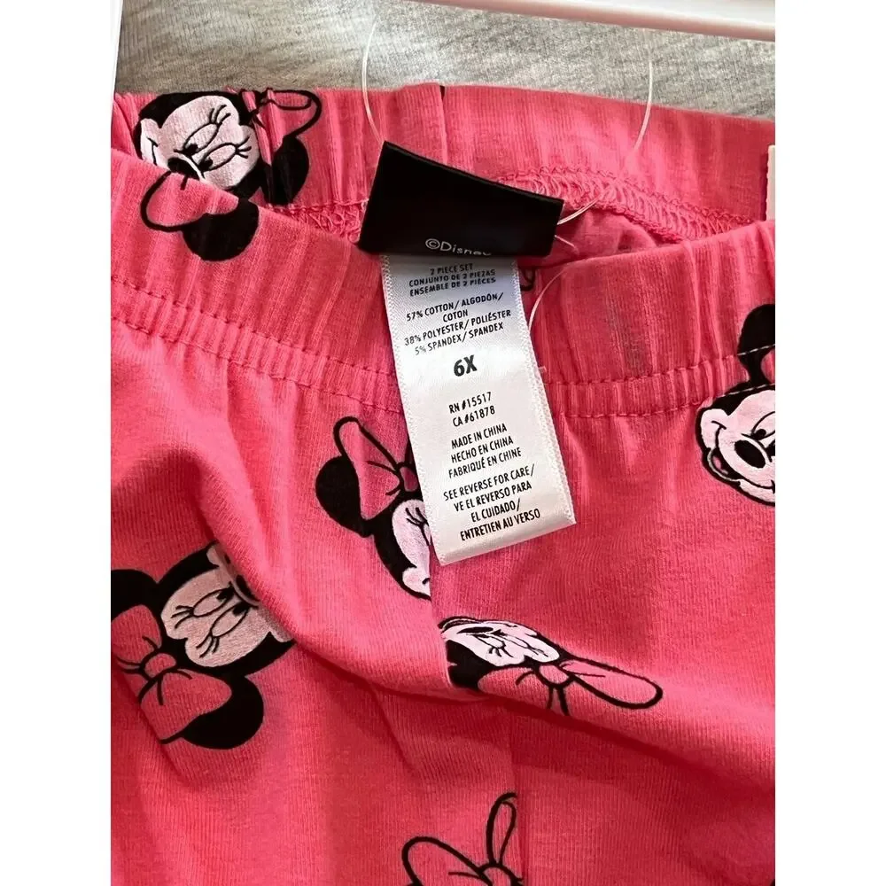 NWT❤️Disney Minnie Mouse Girls outfit set sz6X